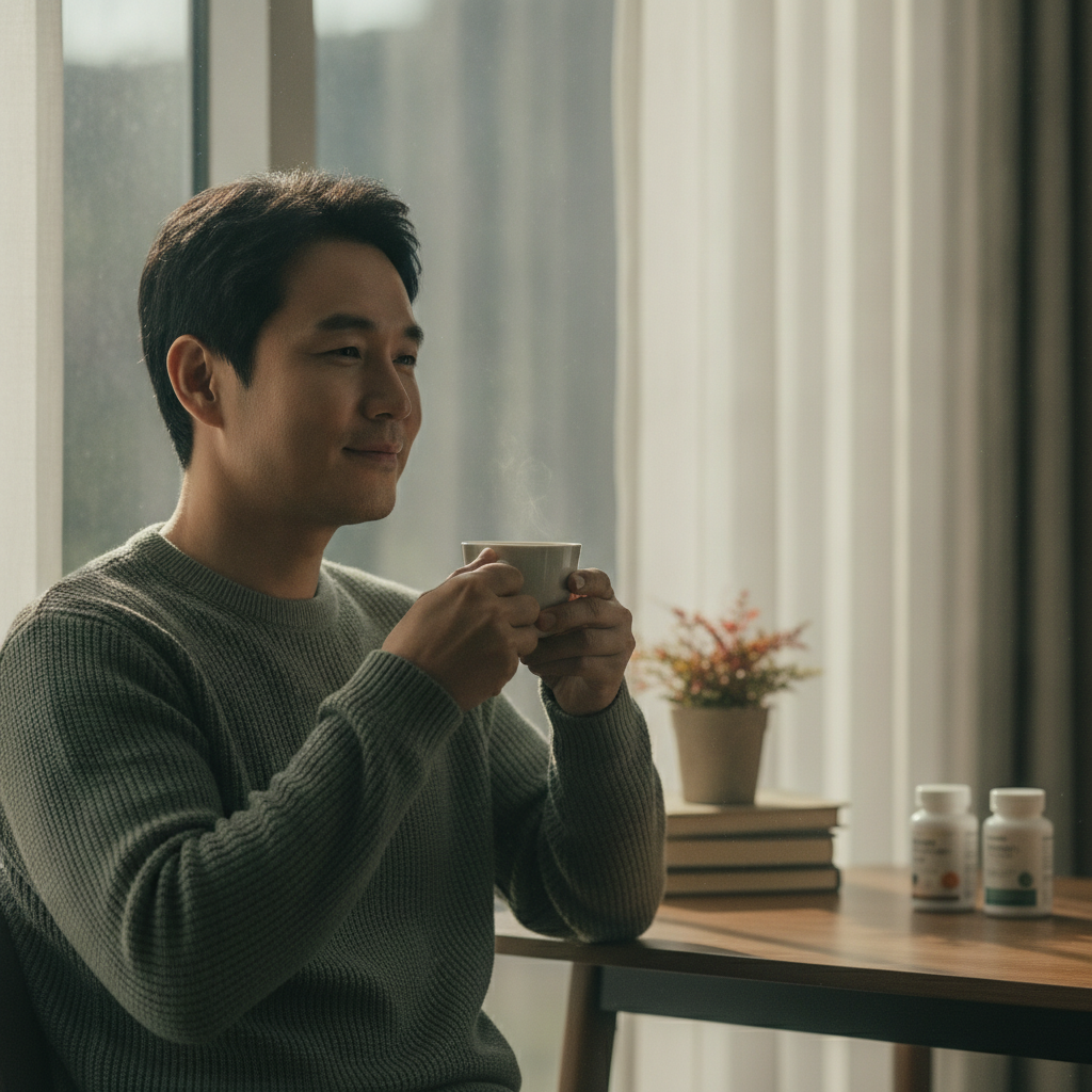 가래 배출 운동 - 호흡기 생활관리 대표 사진