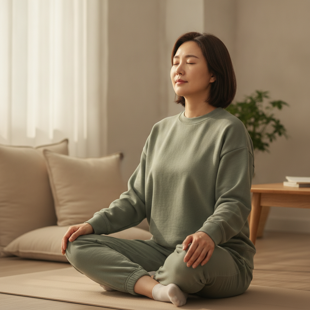 매일의 습관으로 호흡을 바꾸다: 호흡근 훈련의 모든 것 - 호흡 운동하는 사람 대표 사진