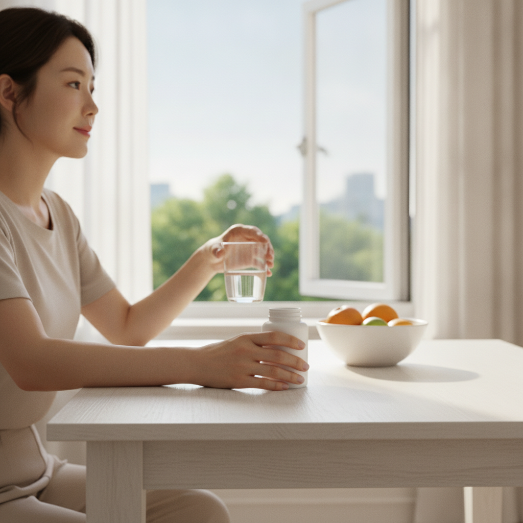 미세먼지 기침 - 호흡기 생활관리 루틴 장면