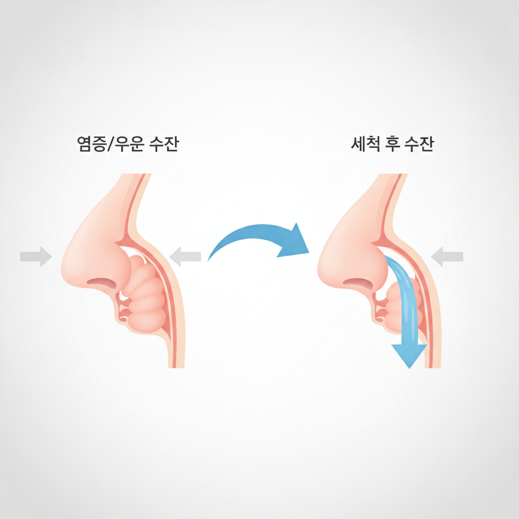 비강관리키트 추천: 답답한 코, 시원하게 관리하는 현명한 방법 - 비강 구조와 코막힘 원리 설명 그림