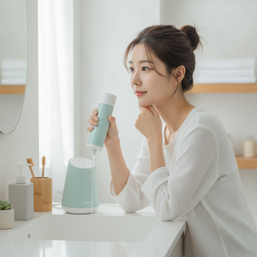 비염, 코막힘, 콧물 답답함 해소! 비염 코세척기 추천과 올바른 비강 관리 가이드 - 환절기 비강 관리 루틴 장면