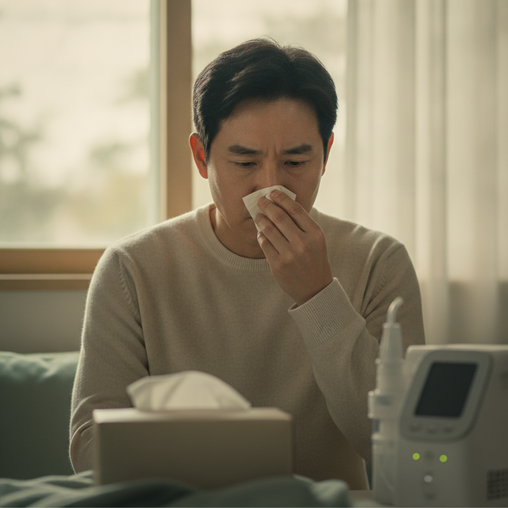 비염, 코막힘, 콧물: 현명한 코세척기 선택과 비강 관리 가이드 - 환절기 호흡기 관리 대표 사진