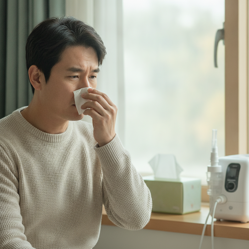 비염 코세척기와 안전한 식염수 사용