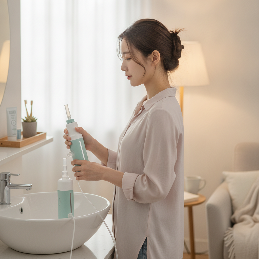 삼백초추출물 - 환절기 비강 관리 루틴 장면