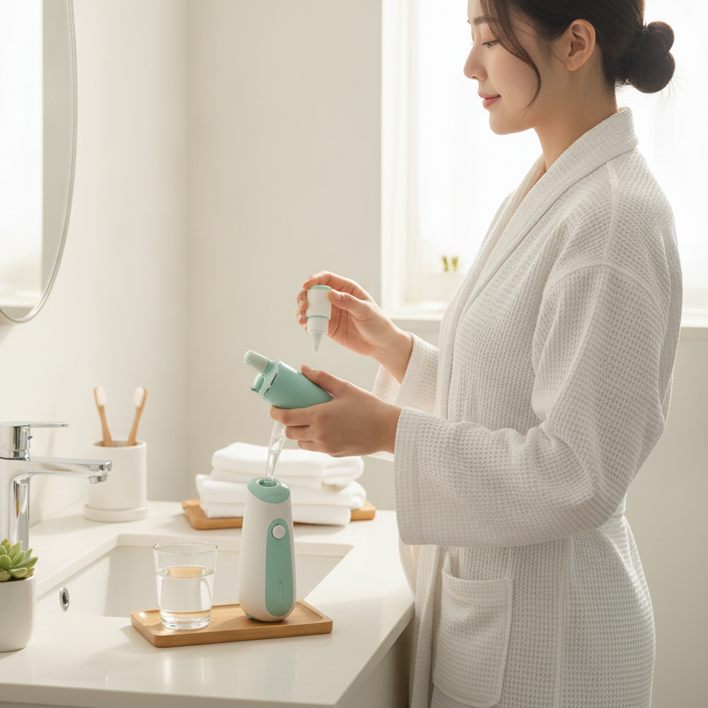 삼백초추출물 추천 - 환절기 비강 관리 루틴 장면