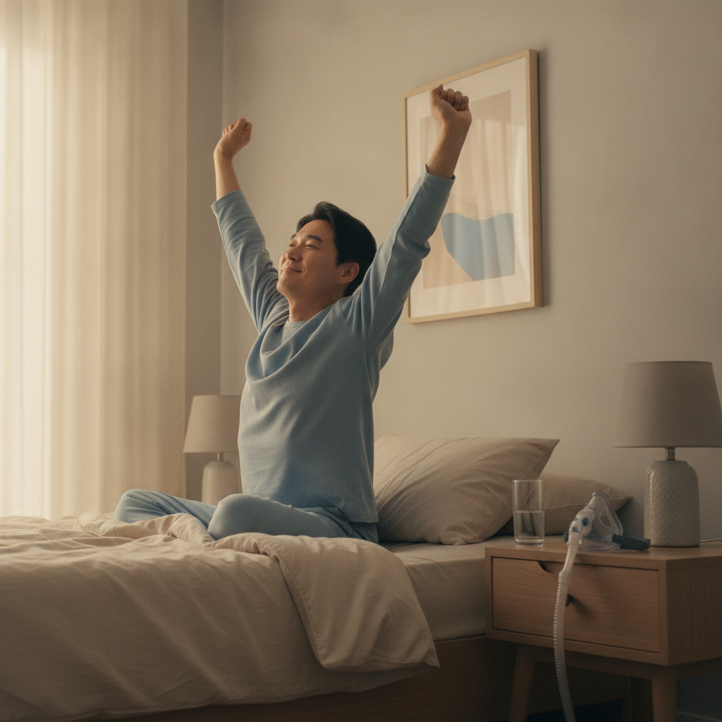 수면 무호흡증과 양압기(CPAP): 건강한 수면을 되찾는 길 - 수면무호흡 관리 대표 사진