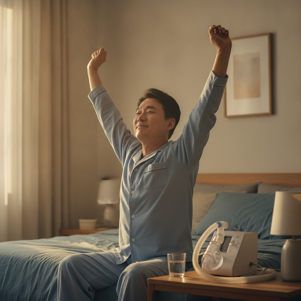 수면무호흡증, 양압기로 숙면을 되찾는 여정: 검사부터 관리까지 - 수면무호흡 관리 대표 사진