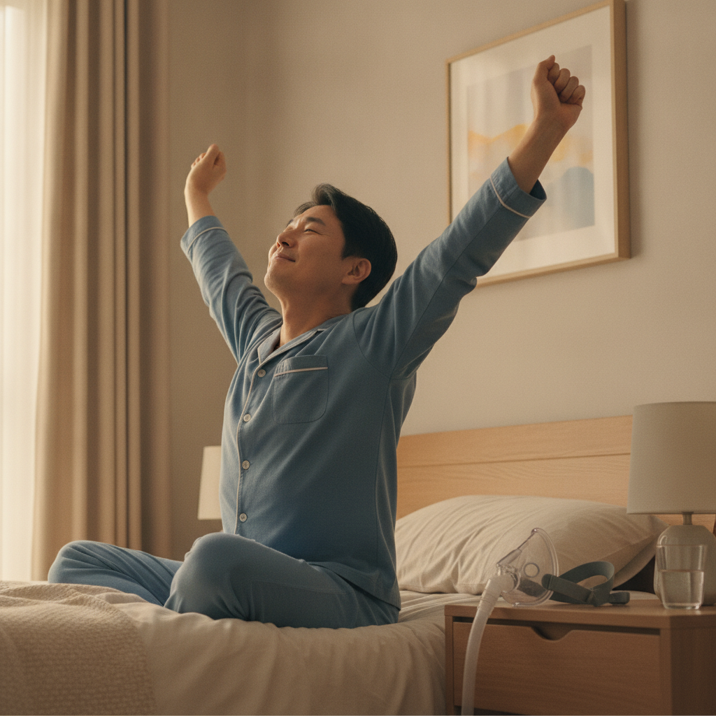 시끄러운 코골이, 운동으로 줄일 수 있을까? 코골이 운동 방법과 양압기 선택 가이드 - 수면무호흡 관리 대표 사진