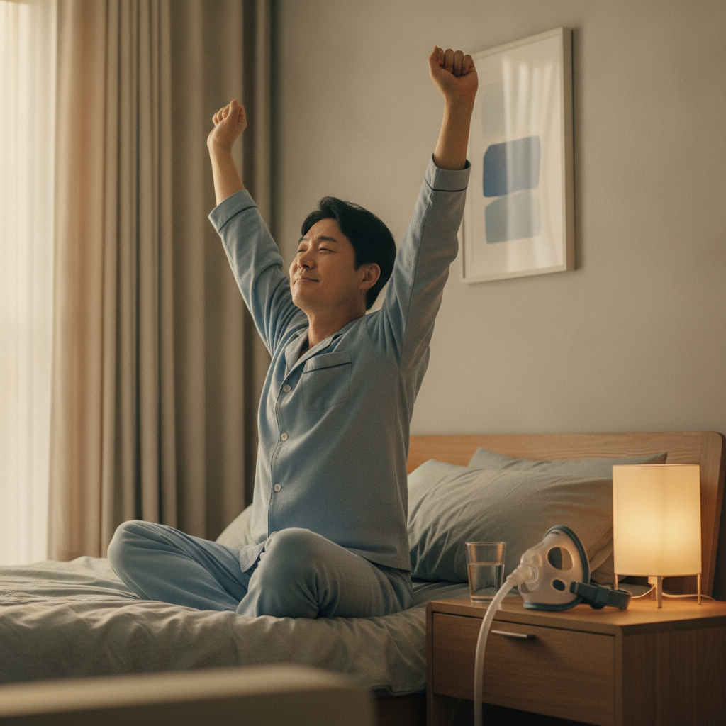 양압기 마스크 종류 - 수면무호흡 관리 대표 사진