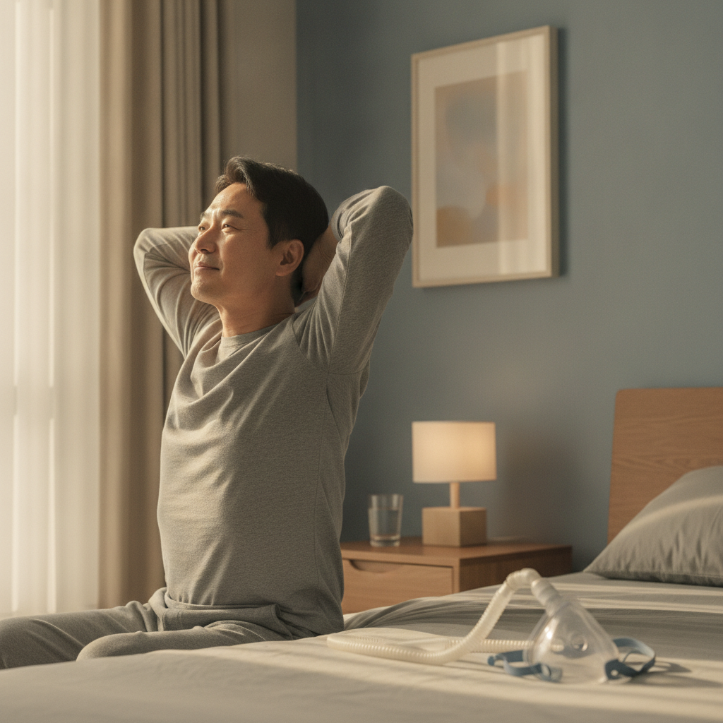 양압기(CPAP)란? 수면 무호흡증과 코골이, 올바른 사용법부터 관리까지 - 수면무호흡 관리 대표 사진