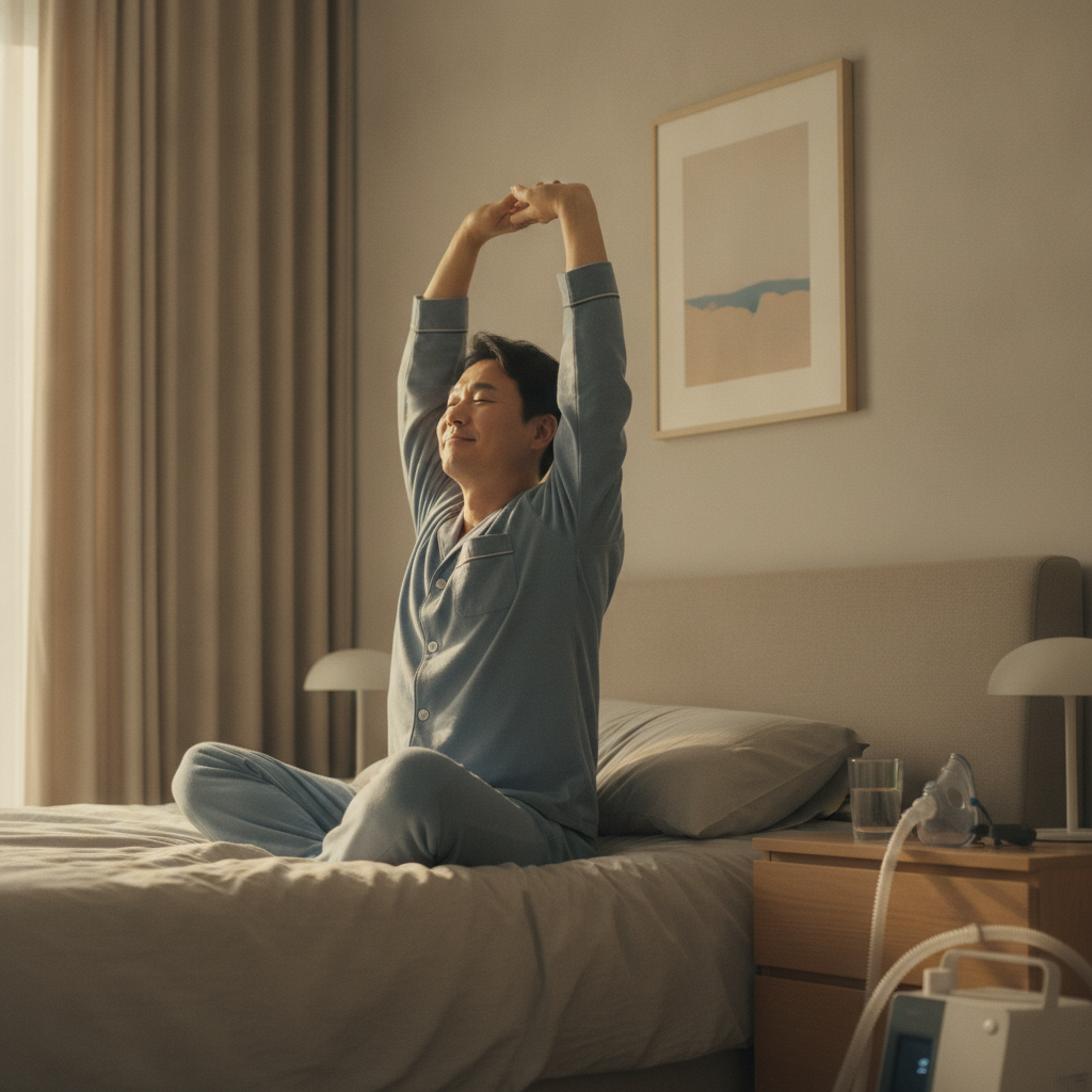 저소음 양압기 추천: 조용한 밤을 위한 수면무호흡증 관리 가이드 - 수면무호흡 관리 대표 사진