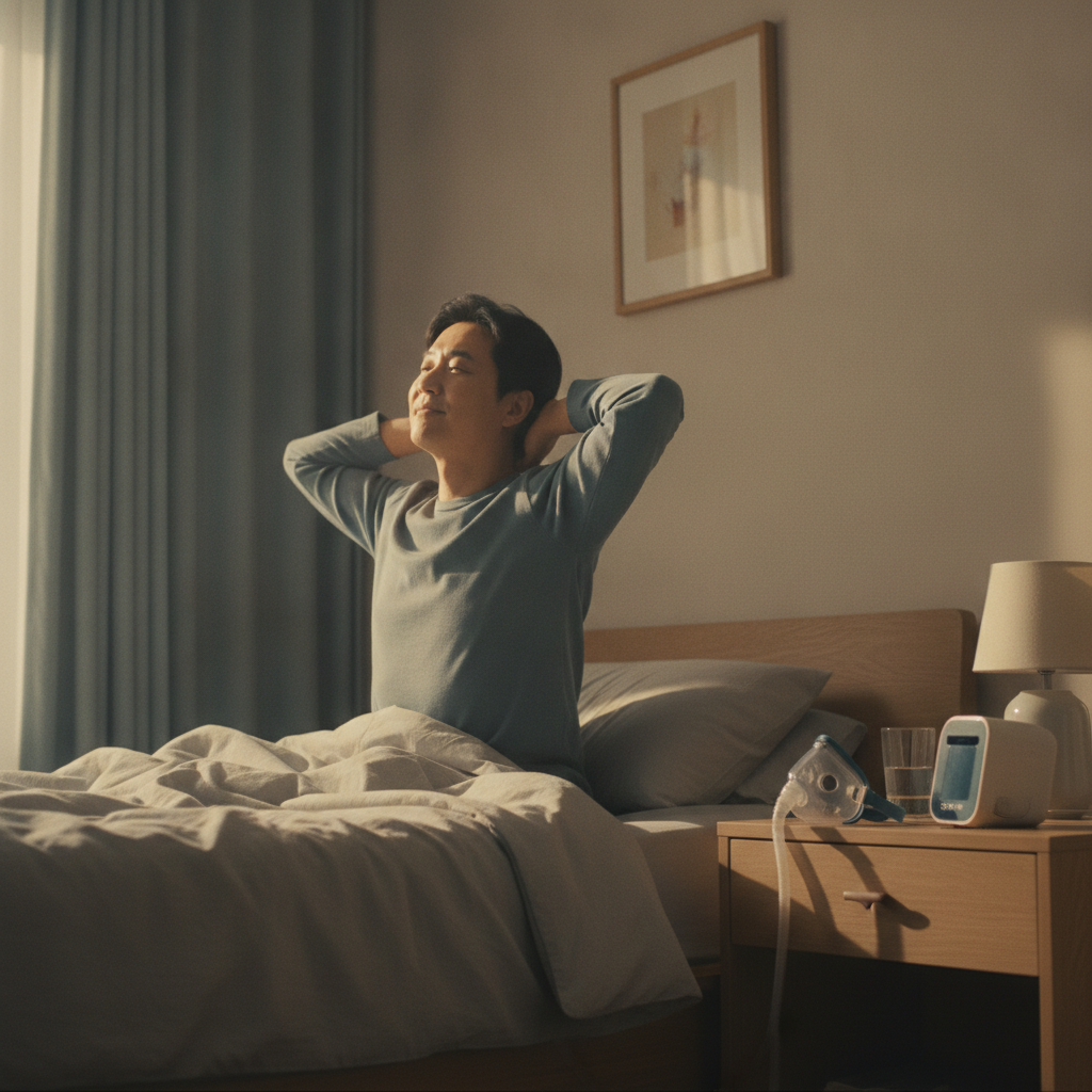조용한 밤을 위한 선택: 저소음 양압기 추천과 수면무호흡증 관리 가이드 - 수면무호흡 관리 대표 사진