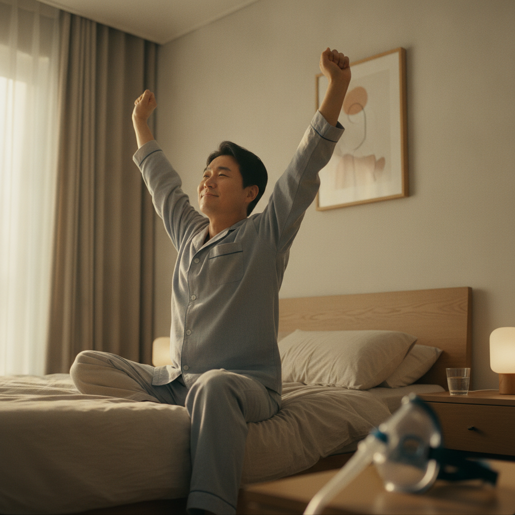 코골이, 운동으로 관리할 수 있을까? 양압기와 함께 알아보는 수면 건강 가이드 - 수면무호흡 관리 대표 사진