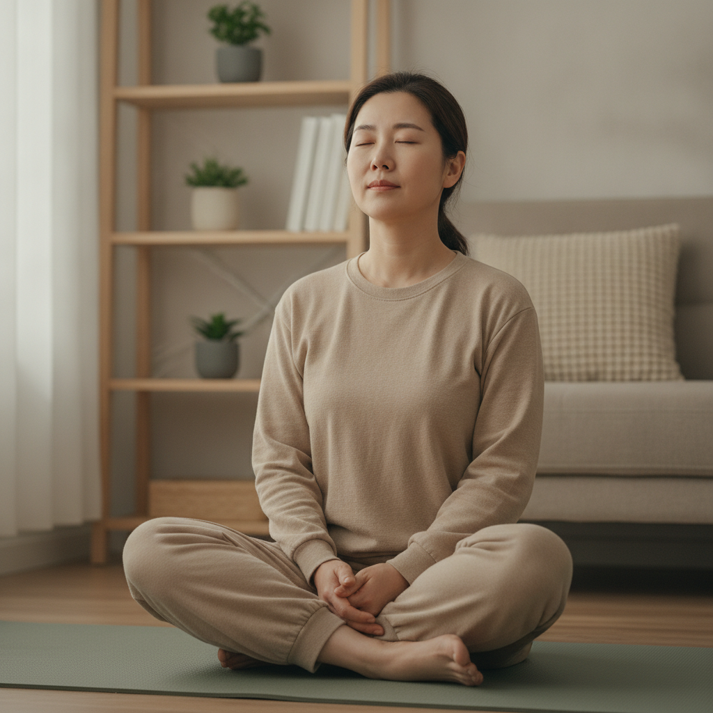 폐 건강 영양제 추천: 호흡근 훈련과 함께 건강한 숨을 위한 가이드 - 호흡 운동하는 사람 대표 사진