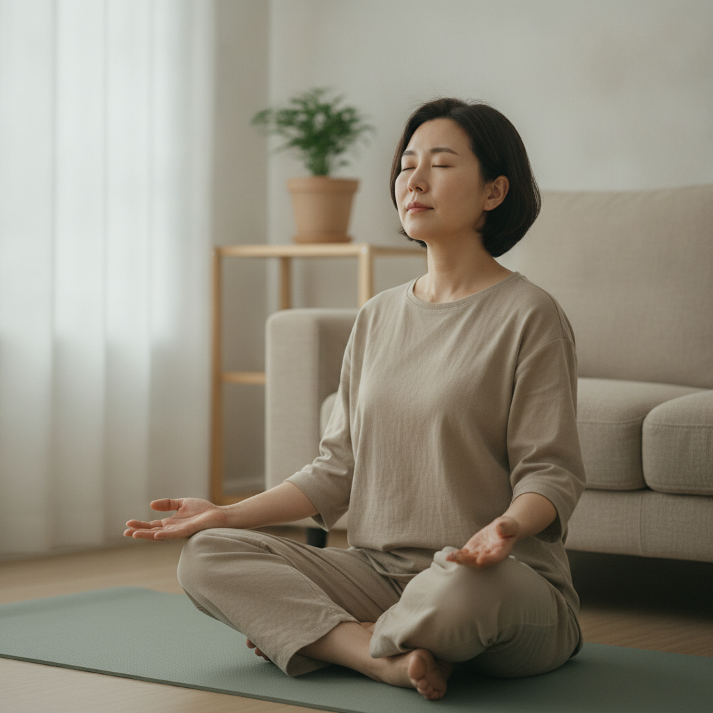 폐 건강 영양제 추천: 호흡근 훈련부터 영양관리까지, 현명한 선택 가이드 - 호흡 운동하는 사람 대표 사진