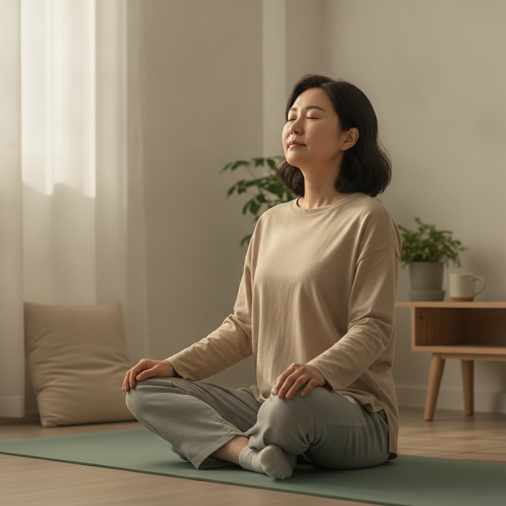 폐활량 늘리는 운동: 호흡근 훈련으로 건강한 숨 쉬기 - 호흡 운동하는 사람 대표 사진